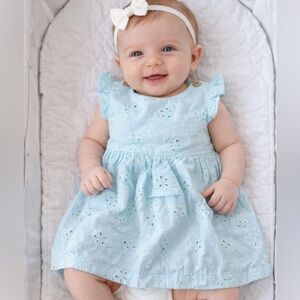 Newborn Eyelet Cotton Dress